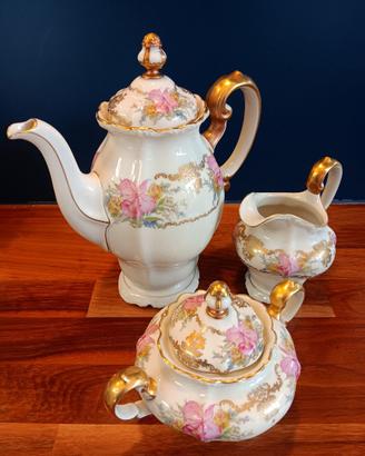 Servizio Rosenthal Pompadour Fiori e Oro US Zone