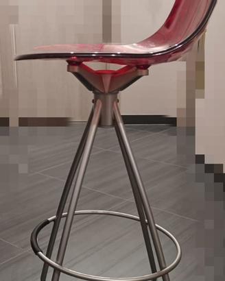 Coppia sgabelli Calligaris rossi