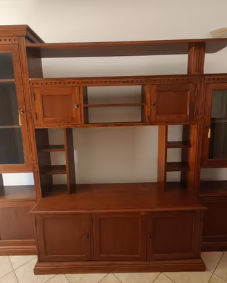 Mobile da soggiorno porta TV stile arte povera