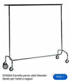 Carrello porta abiti stender