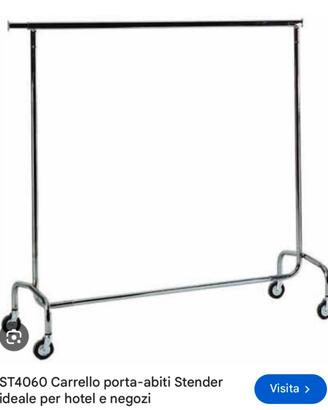 Carrello porta abiti stender