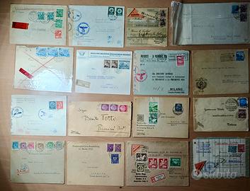 lotto 36 buste affrancate tedesche con timbri d'ep