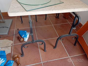tavolino artigianale in marmo 