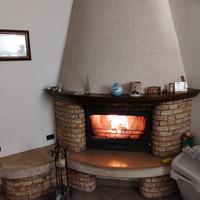 Camino monoblocco Palazzetti con rivestimento 