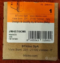 bticino matixgo scenario entra/esci