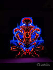 box led spiderman 33x28cm