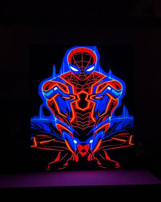 box led spiderman 33x28cm