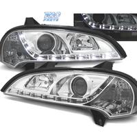 FARI PER OPEL TIGRA 95-03 LUCE DIURNA A LED FONDO 