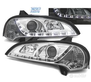 FARI PER OPEL TIGRA 95-03 LUCE DIURNA A LED FONDO 