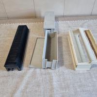 4 caricatori contenitori  lineari per diapositive