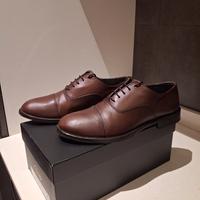 Scarpe stringate uomo Oxford Cap Toe in pelle test