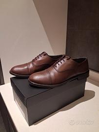 Scarpe stringate uomo Oxford Cap Toe in pelle test