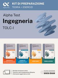 Alpha Test Ingegneria TOLC-I 2026-2027 Kit 4 libri