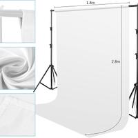 Set fotografico con 2 sfondi 2 luci