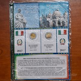Fogli Raccoglitore per Monete Euro Commemorative