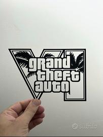 Targhetta GTA VI gaming 