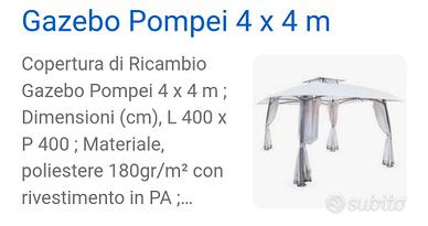 Copertura Gazebo Pompei 4x4