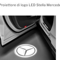 Proiettore led sottoporta logo Stella Mercedes