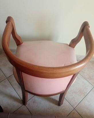 Poltroncina rosa stile classico romantico 💓