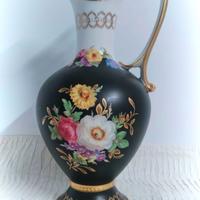 Brocca Vaso Porcellana Limoges Vintage fiori oro
