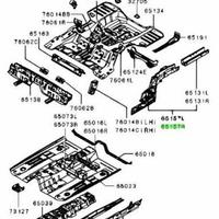 Lungherone posteriore sx mitsubishi evo 7 8 9