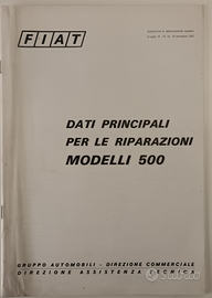 Manuale dati tecnici FIAT 500 e 500 L