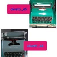 macchine da scrivere_ olivetti_mod. 44_45