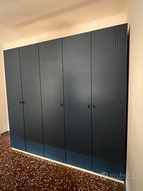 Armadio IKEA PAX 5 ante blu FYRUDDEN – 250 cm
