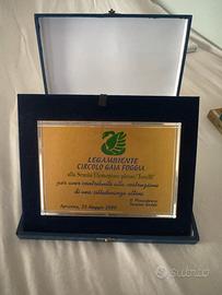 Targhetta apricena 25 maggio 2000