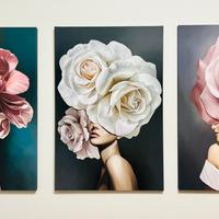 Set 3 quadri decorativi per sala