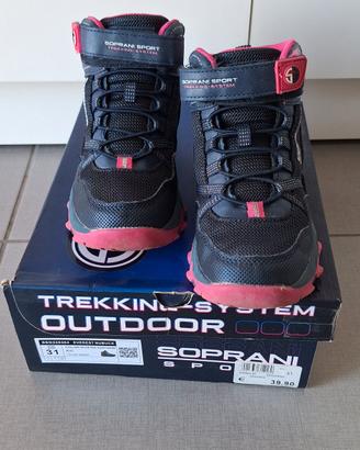 Scarponi trekking bambina n. 31