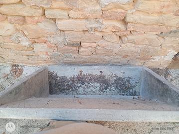 lavabo in cemento anni 60 