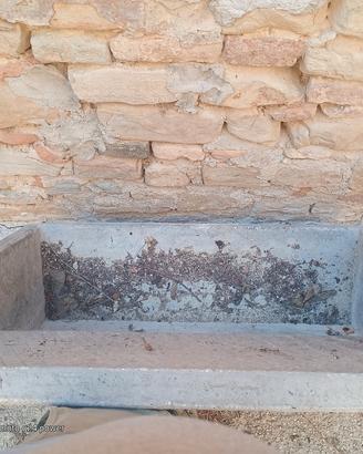 lavabo in cemento anni 60 