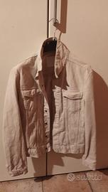 Giacca di jeans bianca