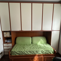 Armadio a ponte con letto