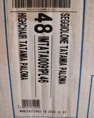 Seggiolone Peg Perego Tatamia (posso spedire)