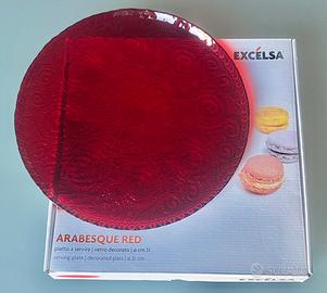 Excelsa Arabesque Rosso piatto per il dessert.