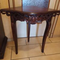 Tavolino angolare epoca 800 in noce