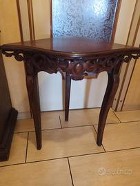 Tavolino angolare epoca 800 in noce