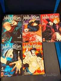 jujutsu kaisen 1,2,3,4 e 5 