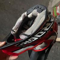 Casco da cross Progrip rosso