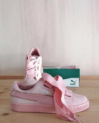 Sneakers Puma Swarovski da donna rosa taglia 37.5