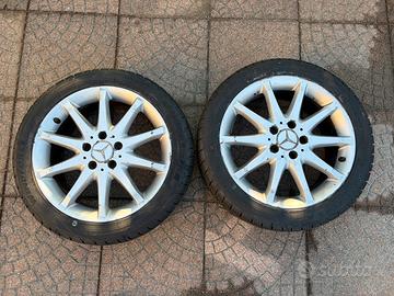 Coppia cerchi mercedes 17” con gomme nuove