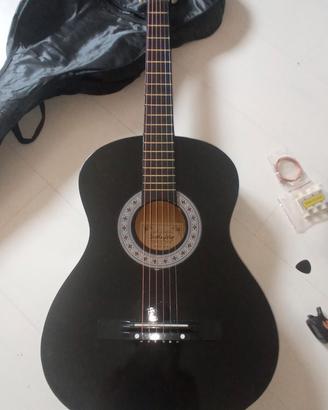 Chitarra acustica Dawoo nera da 38 pollici