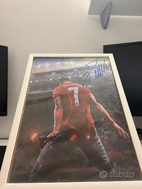 quadro autografato da ronaldo autentico