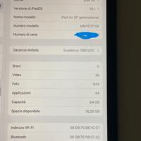 ipad air 11' M1 64 giga