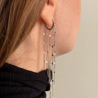 Orecchini in argento lunghi