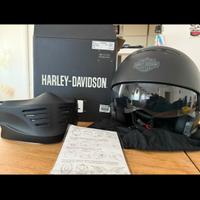 Casco Harley-Davidson jet 3-in-1 nero opaco