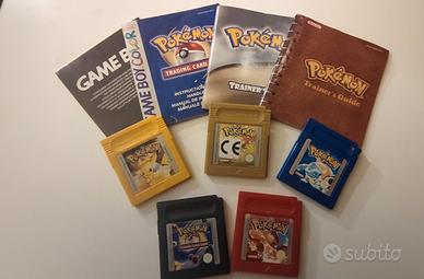 Lotto Giochi Pokémon Game Boy Originali