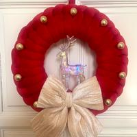 Ghirlanda natalizia Crochet fatta a mano